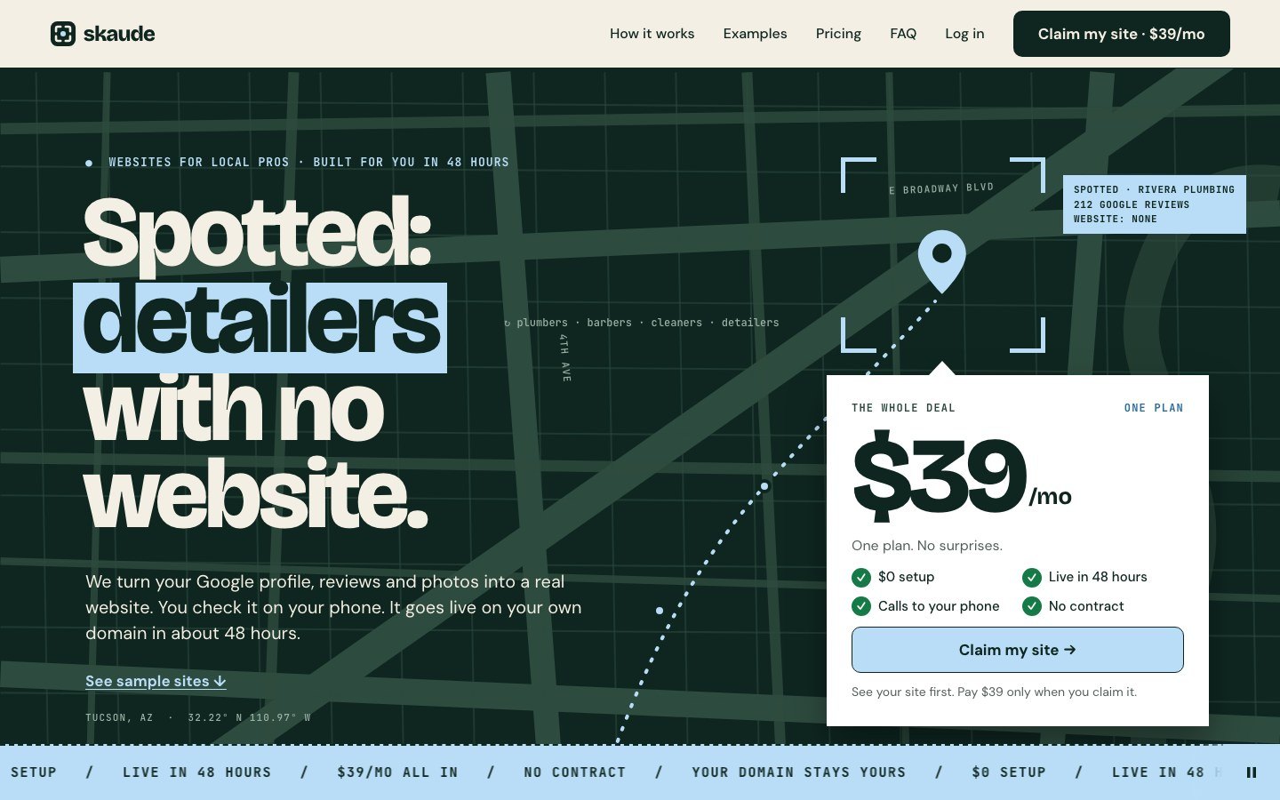 Homepage of skaude.com